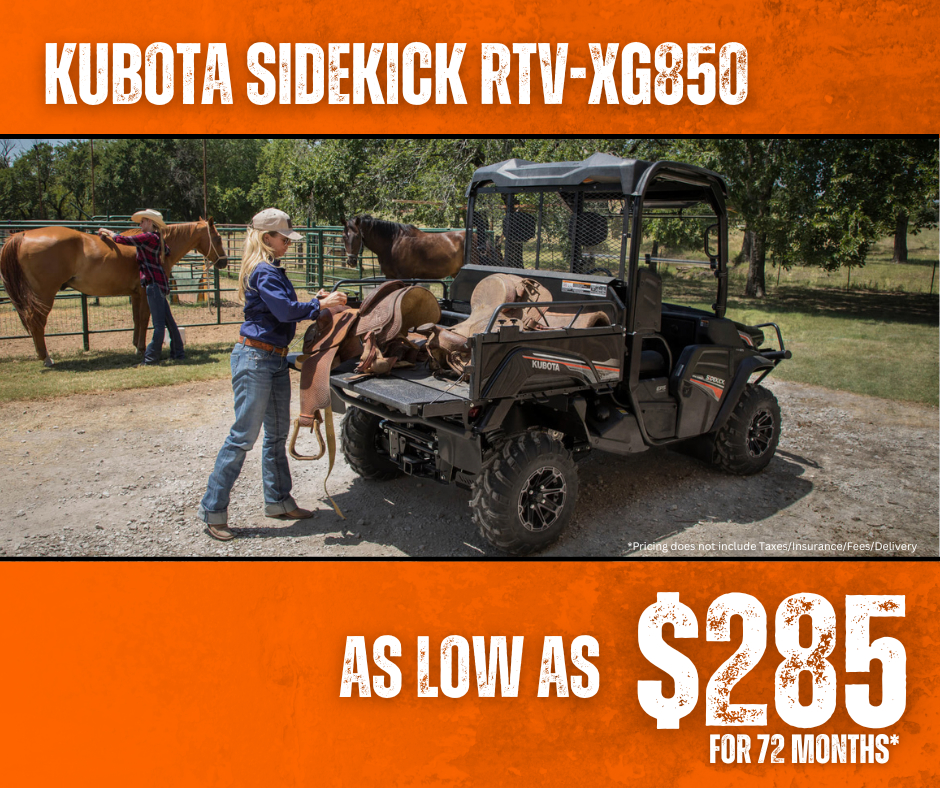 Kubota Sidekick RTV-XG850 Special Page